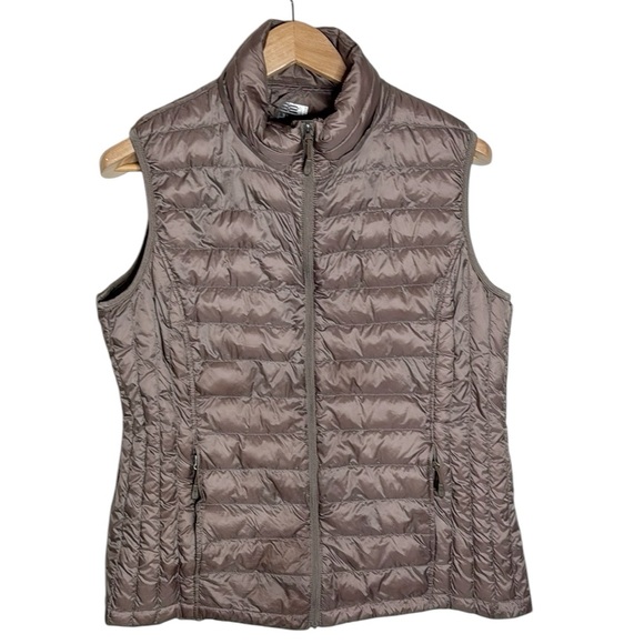 32 degree heat Zippered Vest with Down and feather Insulation Taupe Size XL - Picture 1 of 11